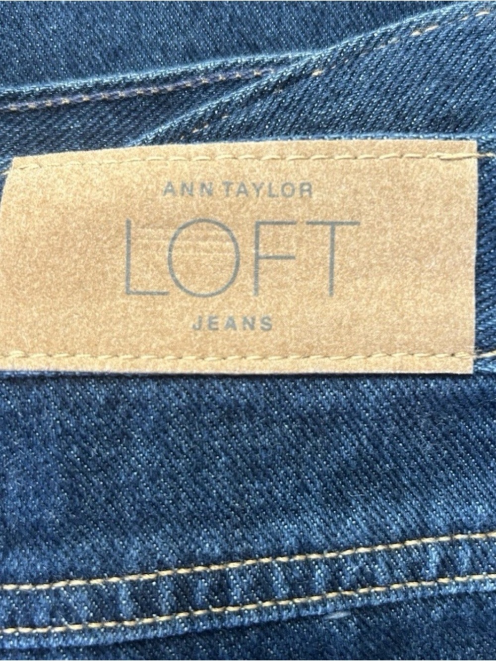 LOFT Petite Bootcut Jeans 14P Dark Wash Mid Rise Classic Denim - Picture 6 of 8